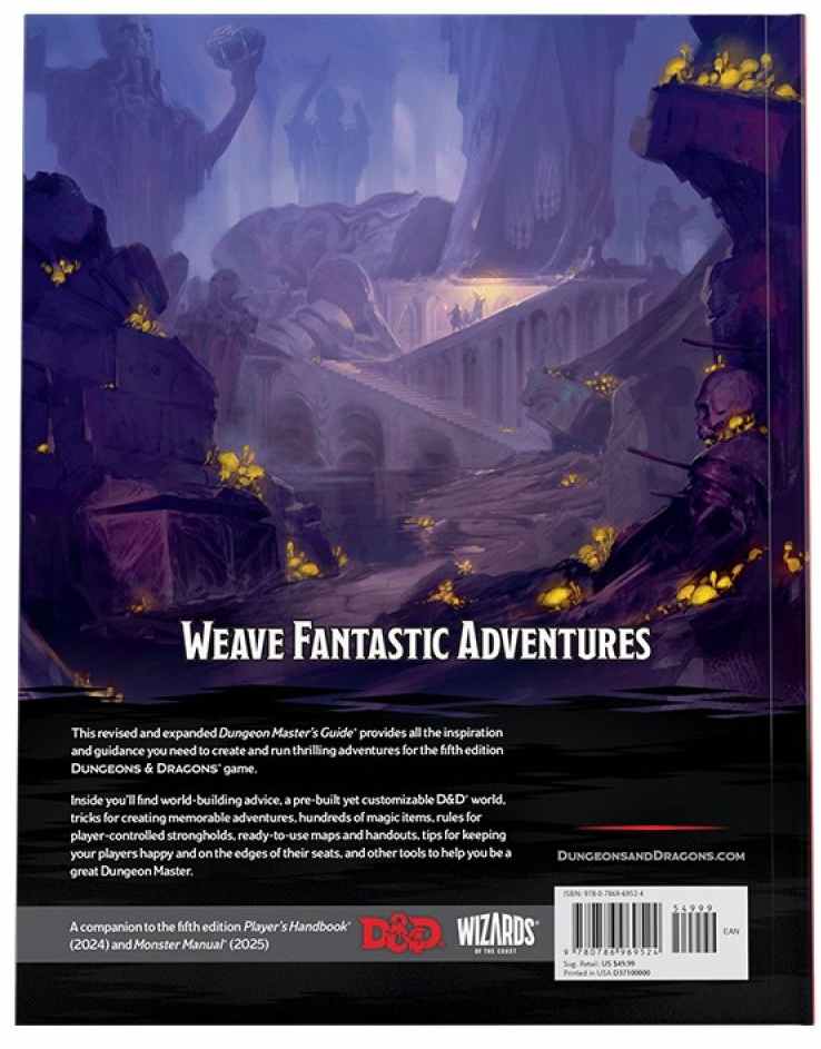 Dungeons and Dragons : Dungeon Masters Guide Hardcover (2024)